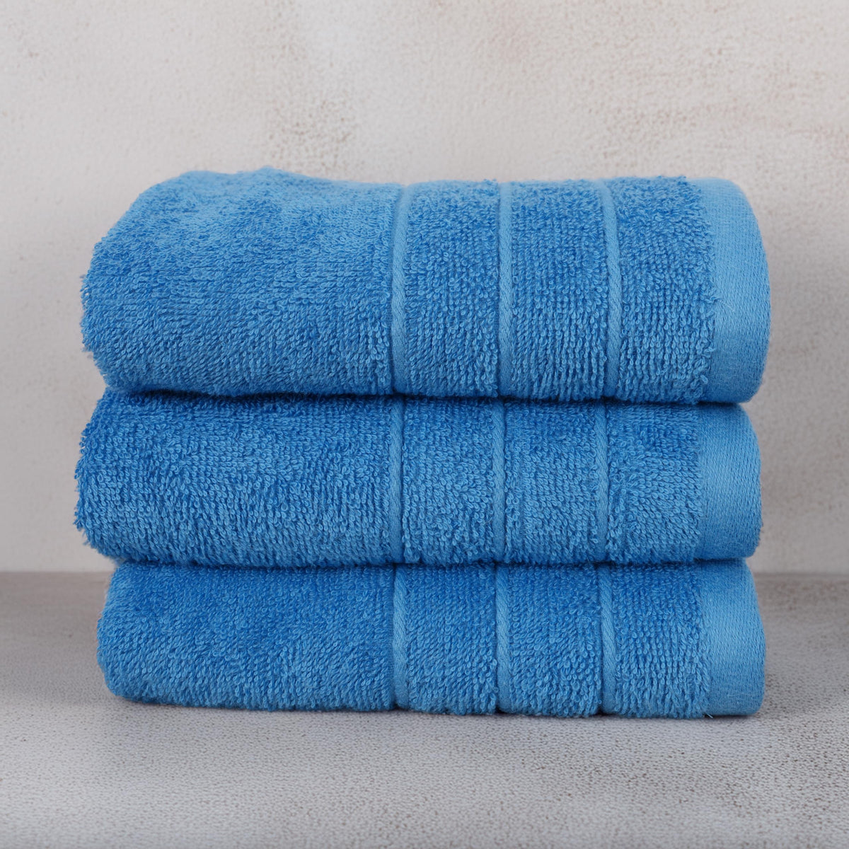 Tens Towels pack of 6 blue hand towels highlights absorbent quick-dry performance