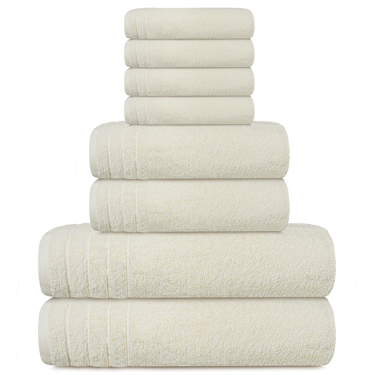 Tens Towels practical laundry-friendly set suitable for shared bathrooms.