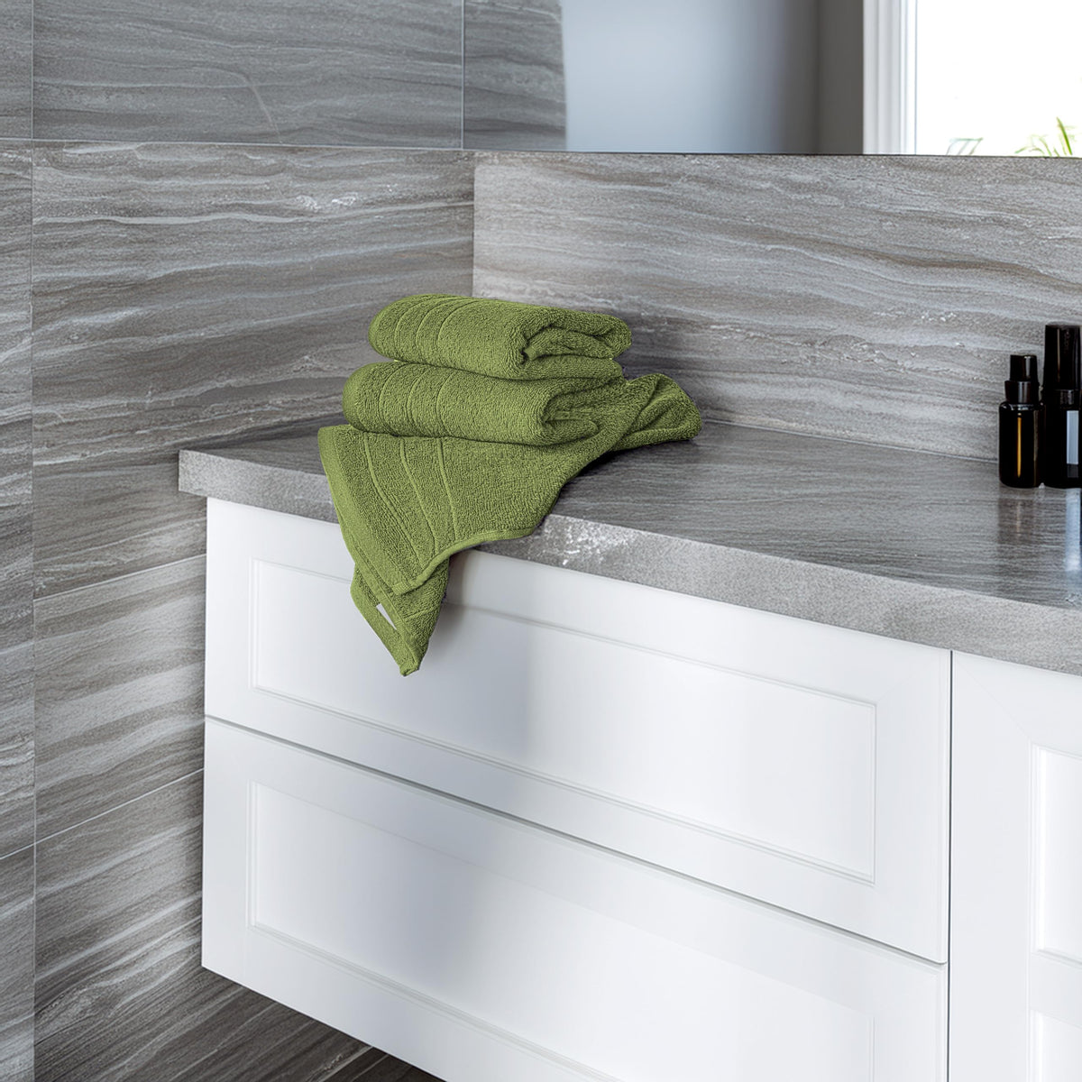 Tens Towels 100 percent cotton for softness and absorbency.