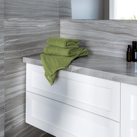 Tens Towels 100 percent cotton for softness and absorbency.