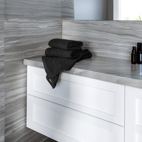Tens Towels close-up shows 100% cotton fibers for luxury feel.