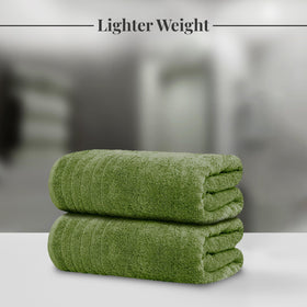 Close-up of Tens Towels super-fine cotton weave for a soft, plush feel