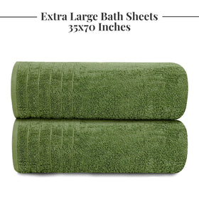 Tens Towels being used as an oversized wrap after a shower