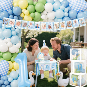 Tenshun goose high chair banner brightens baby seating for photos