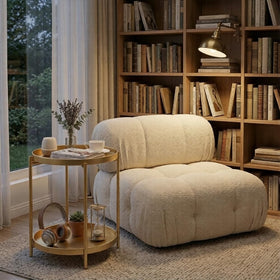 TeoKJ small space bedside gold table, simple cleaning with damp cloth.