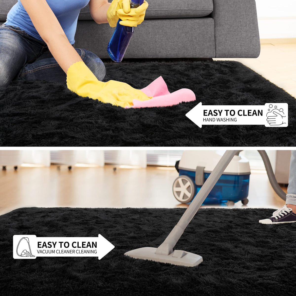 Tepook velvet rug shown in 5x8 size for versatile setup