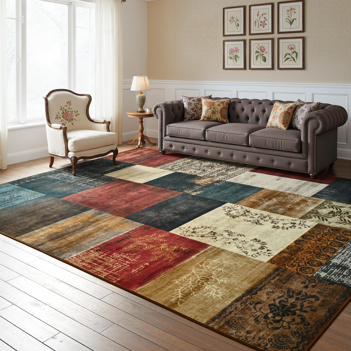 Tepook packaged rug may show light creases that recover later.