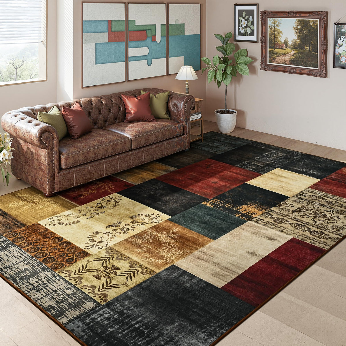 Tepook washable rug with soft pile for easy cleaning and comfort.