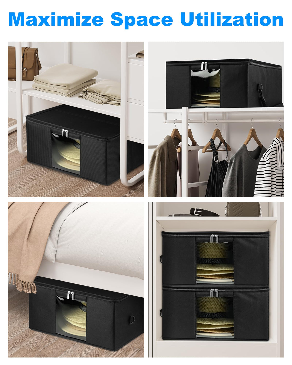 Teraves hat storage box interior mesh pockets for small items