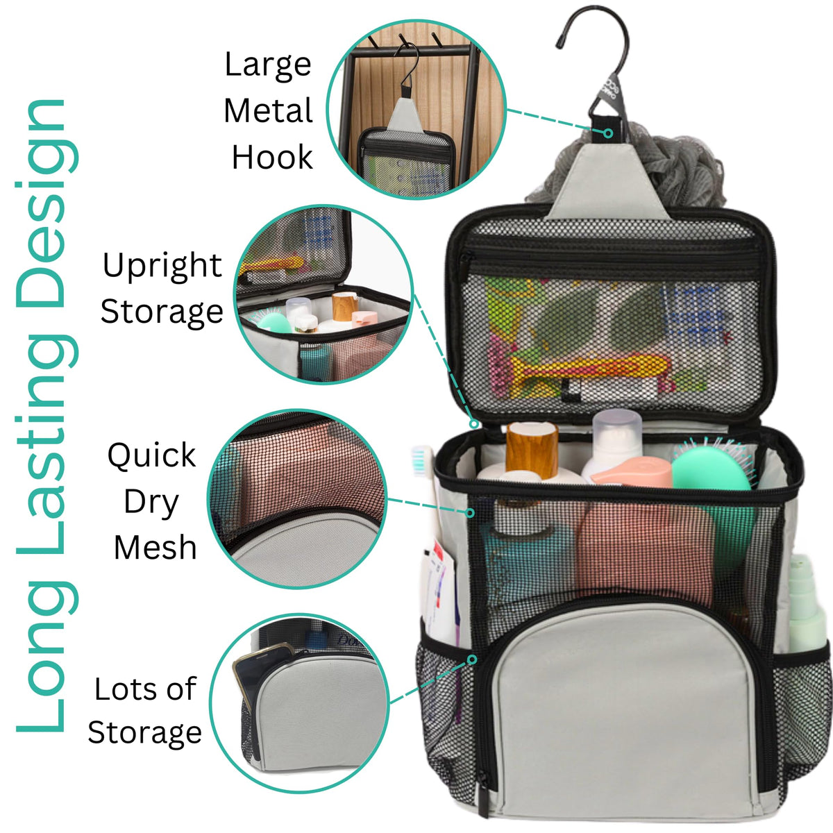 Terra Home 600D polyester construction offers durability for dorms and travel.