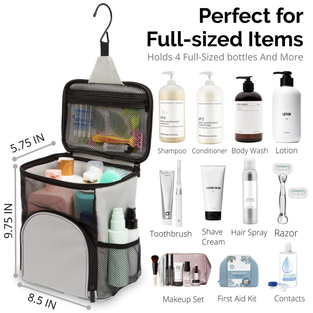 Terra Home dorm caddy with side pockets ideal for bottles and accessories.