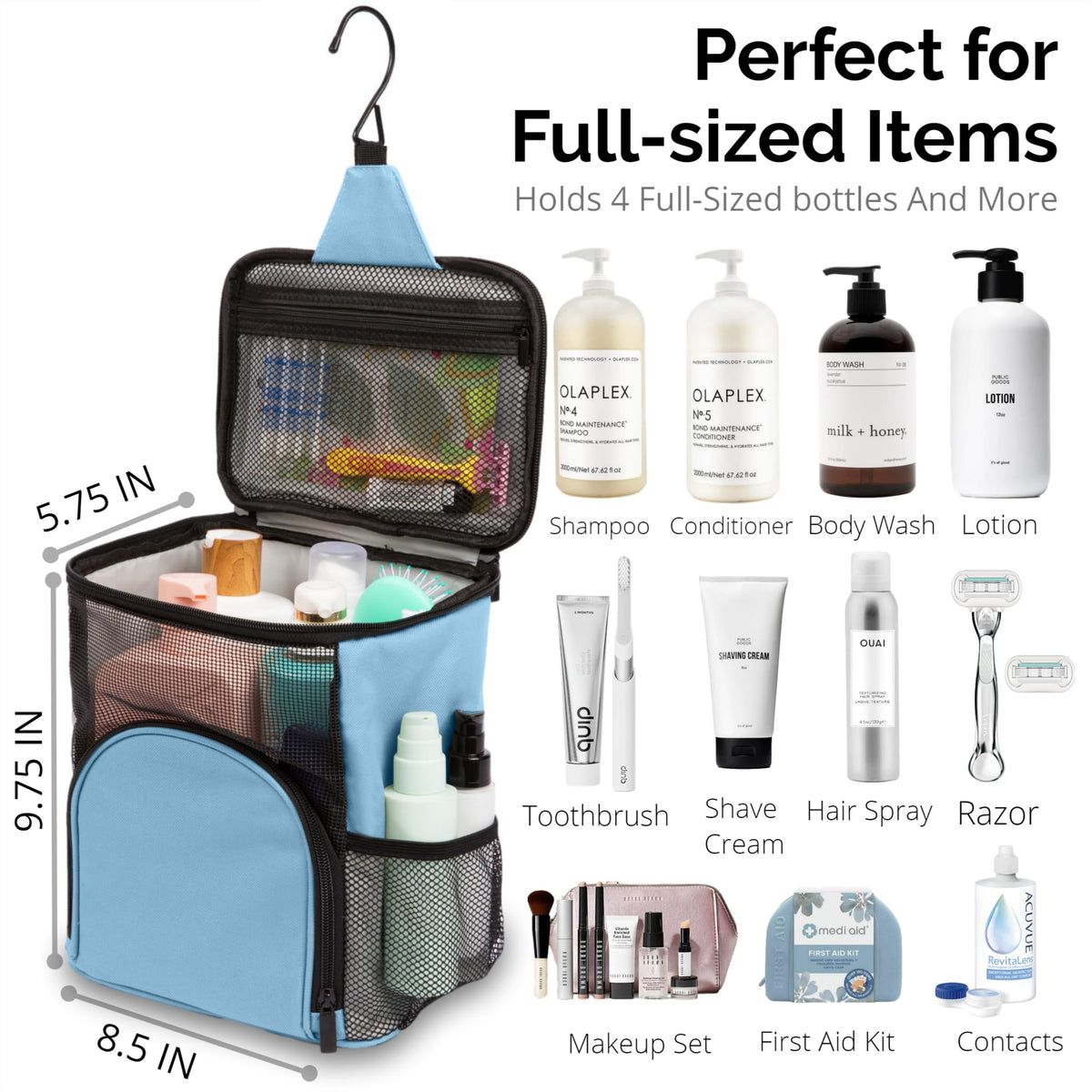 TERRA HOME foldable dorm bag in light pink saves space when packed.