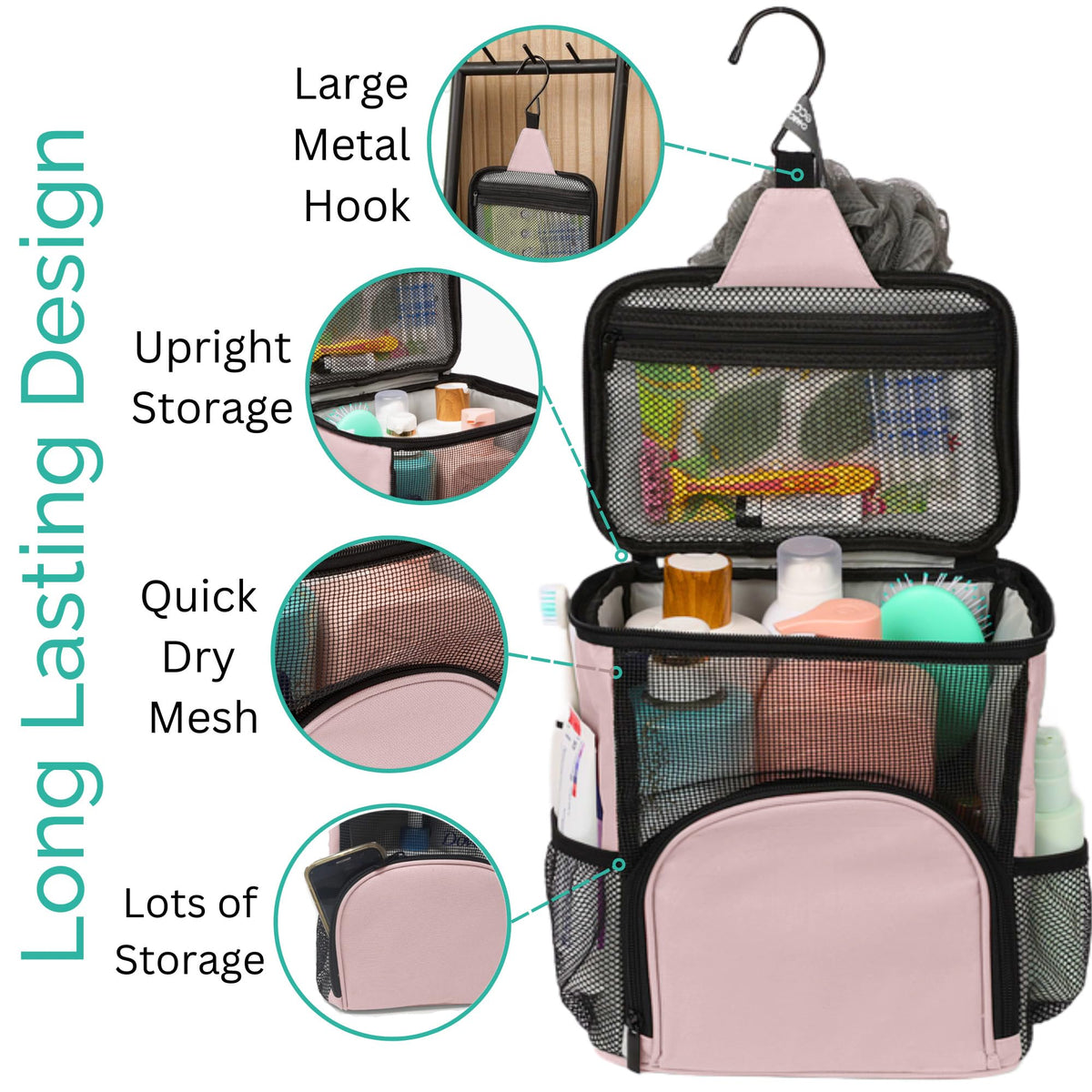Terra Home caddy with metal hook for secure hanging