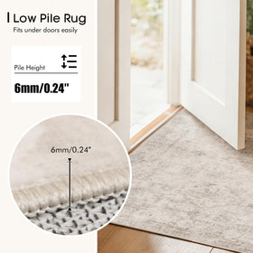 TerradWafs 8x10 rug in living room setup demonstrating versatile neutral tone.