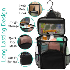 TERRA HOME caddy holds four full-size bottles in a dorm bathroom