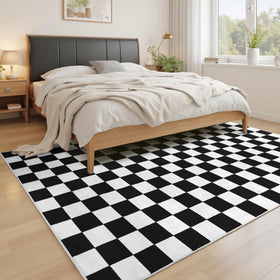 Terrug non-slip backing keeps the rug secure in high-traffic entryways.