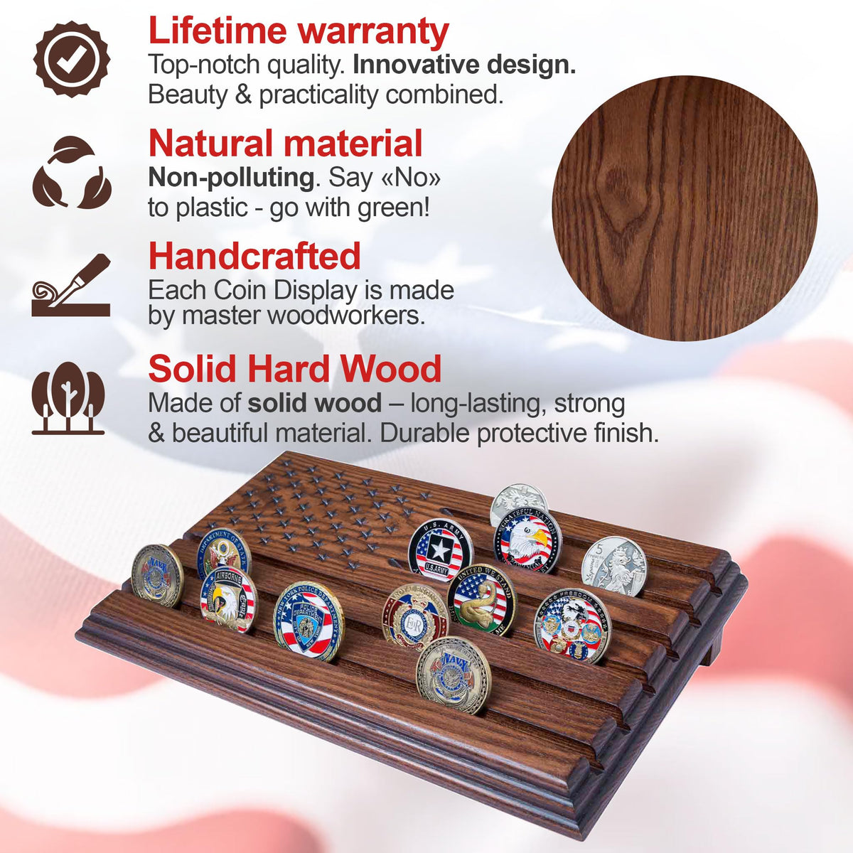 TESLYAR compact dimensions fit neatly on desks, shelves, or mantels.