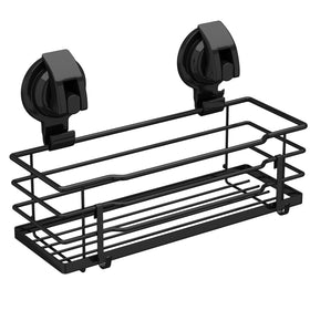TESOT shower caddy with hooks for razor and sponge use.
