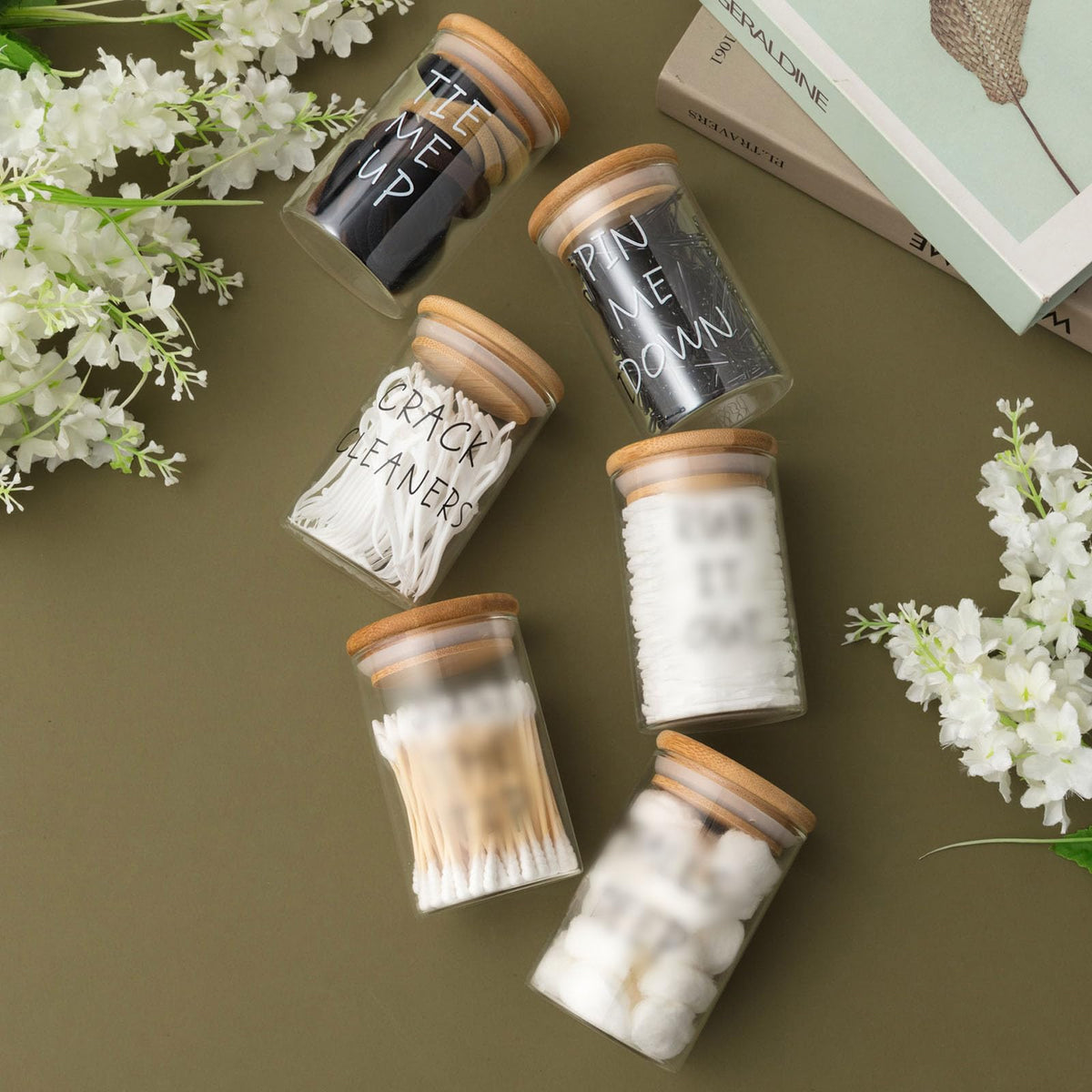 Tessco for you glass jar for candies adds charm to vanity