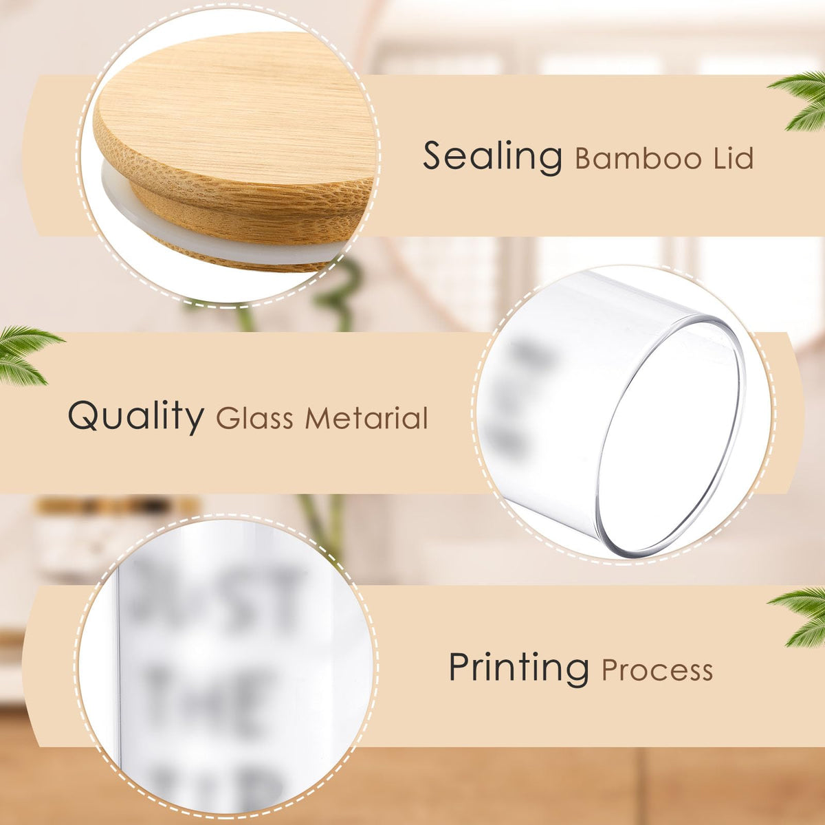 Tessco for you glass jar for cotton balls keeps bathroom essentials tidy and accessible