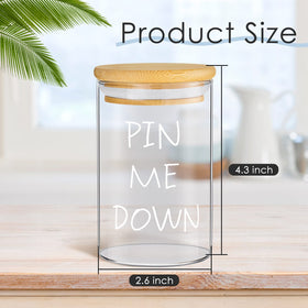 Tessco for you glass jar for cotton swabs keeps q tips organized and visible