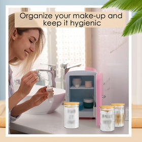 Tessco for you glass jar for dental floss keeps floss organized and easy to reach