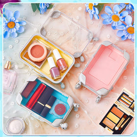 Tessco for you small cosmetic storage in a travel-sized suitcase