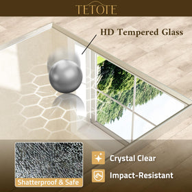 TETOTE mirror's dual riveting structure provides secure, long-term mounting