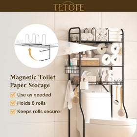 TETOTE removable M-dividers for flexible towel organization.