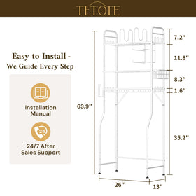 TETOTE towel dividers show removable M-shaped separators for towel separation