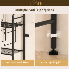 TETOTE wall straps and screws provide extra stability during installation.