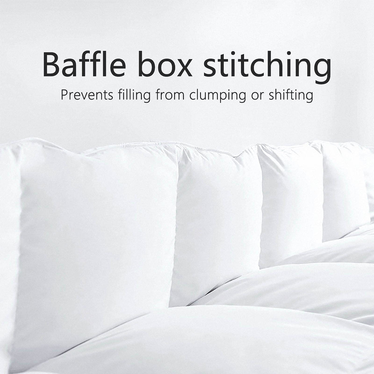 TEXARTIST Premium 2100 Series King Comforter with 4D spiral fill providing light warmth
