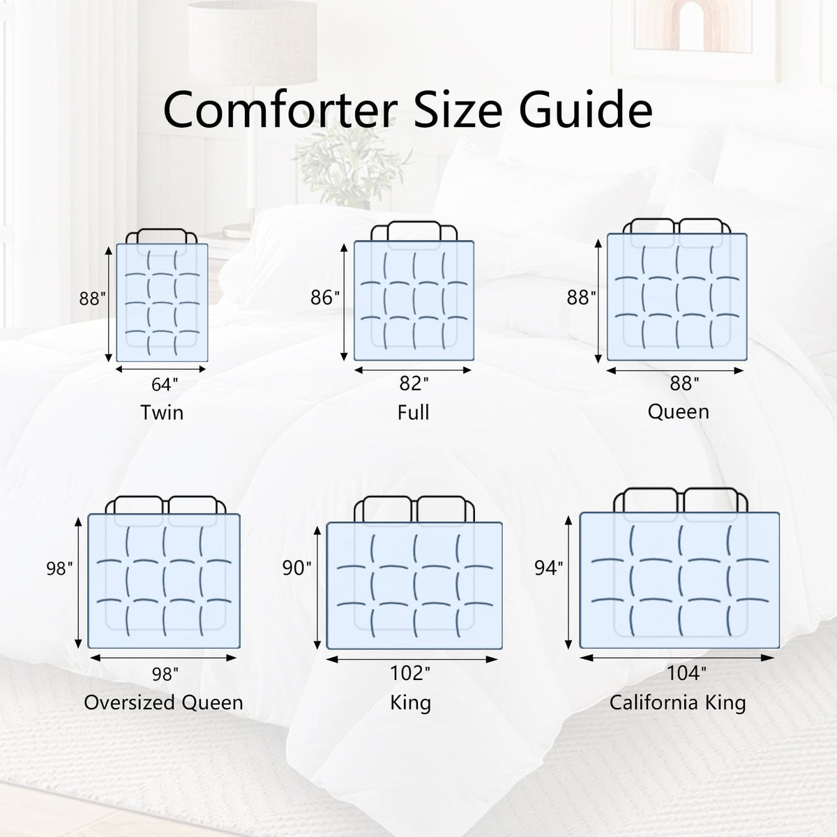 TEXARTIST Premium 2100 Queen Comforter adds hotel-style finish to the bedroom