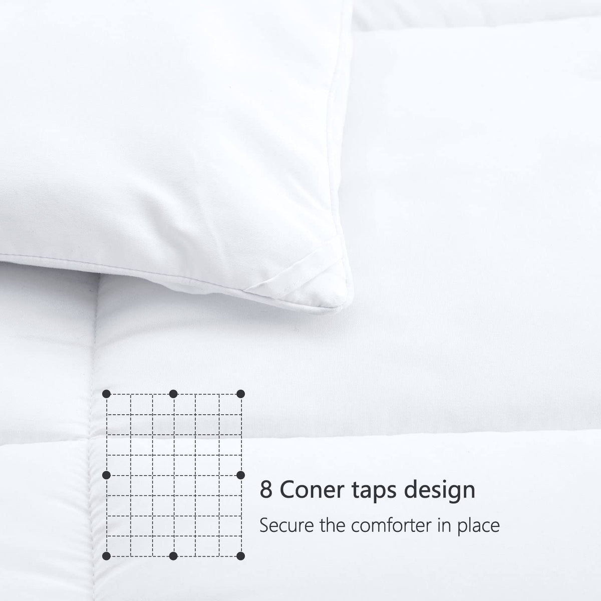 TEXARTIST Premium 2100 Queen Comforter is machine-washable for easy care