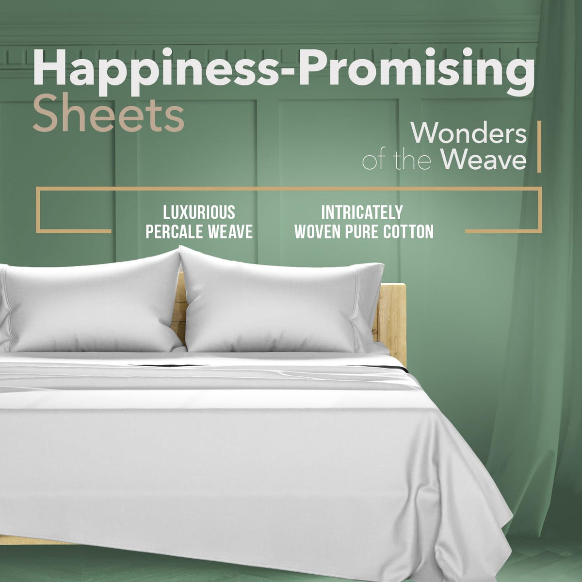 TEXAS LINEN CO. light grey queen sheets on bed with hotel-quality look