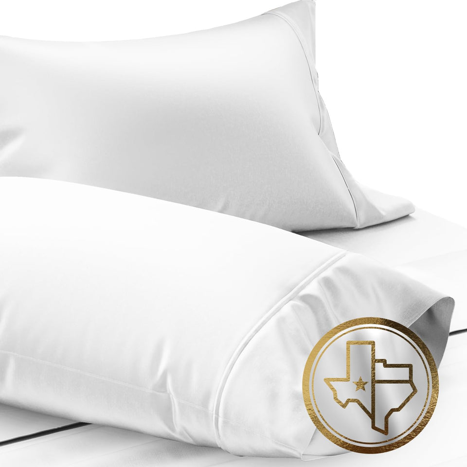 Texas Linen Co Lonestar Lovin' pillowcase with envelope closure for easy on and off