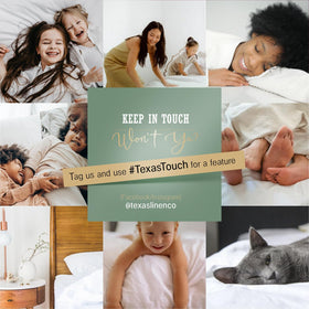 TEXAS LINEN CO. long-staple cotton closeup shows durable softness
