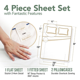 Texas Linen Co. organic cotton percale close up weave highlights breathable fabric.