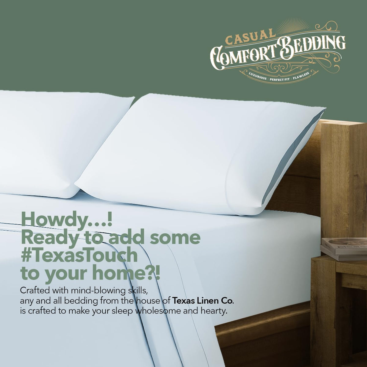Texas Linen Co fabric texture shows natural wrinkles after washing for easy care.