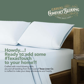 Texas Linen Co fabric texture shows natural wrinkles after washing for easy care.