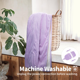 Texciting blanket is machine washable for easy care and maintenance.