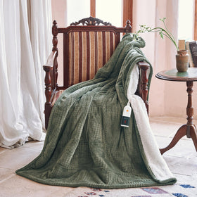 Texciting heated blanket throw shows 9-heat-settings for personalized comfort