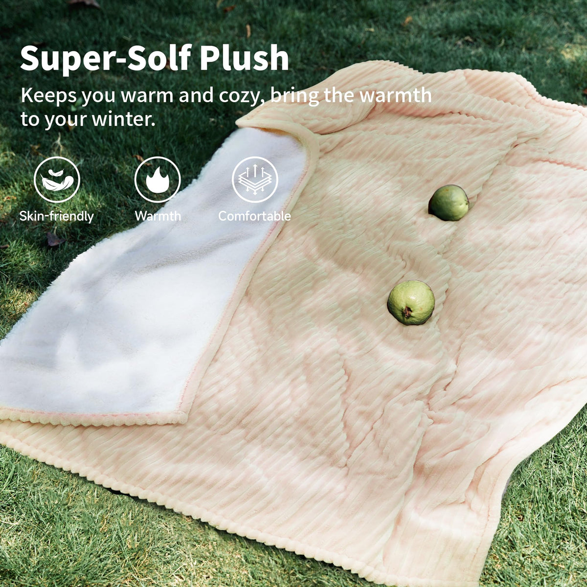 Texciting heated blanket throw is machine washable for easy care after use.