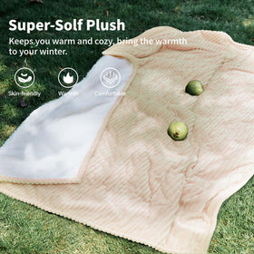 Texciting heated blanket throw is machine washable for easy care after use.