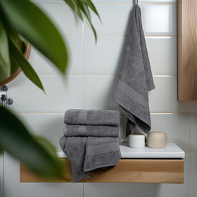 TEXCRAFT 100% cotton terry towels delivering soft, breathable comfort after showering.