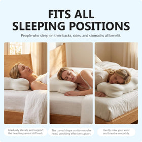 TGAHY Cloud Pillow arm-tunnel provides ergonomic support for side sleepers.
