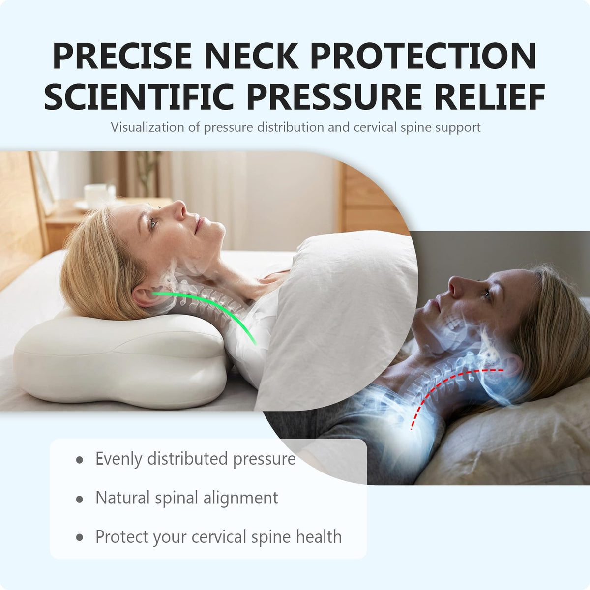 TGAHY Cloud Pillow memory foam core maintains shape for consistent comfort.