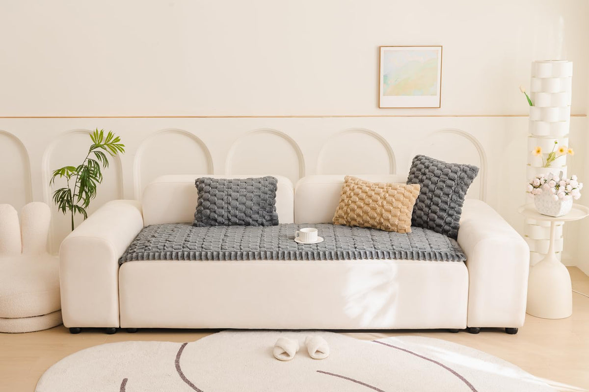 TGODGPY boho dog couch cover soft fabric enhances pet comfort.
