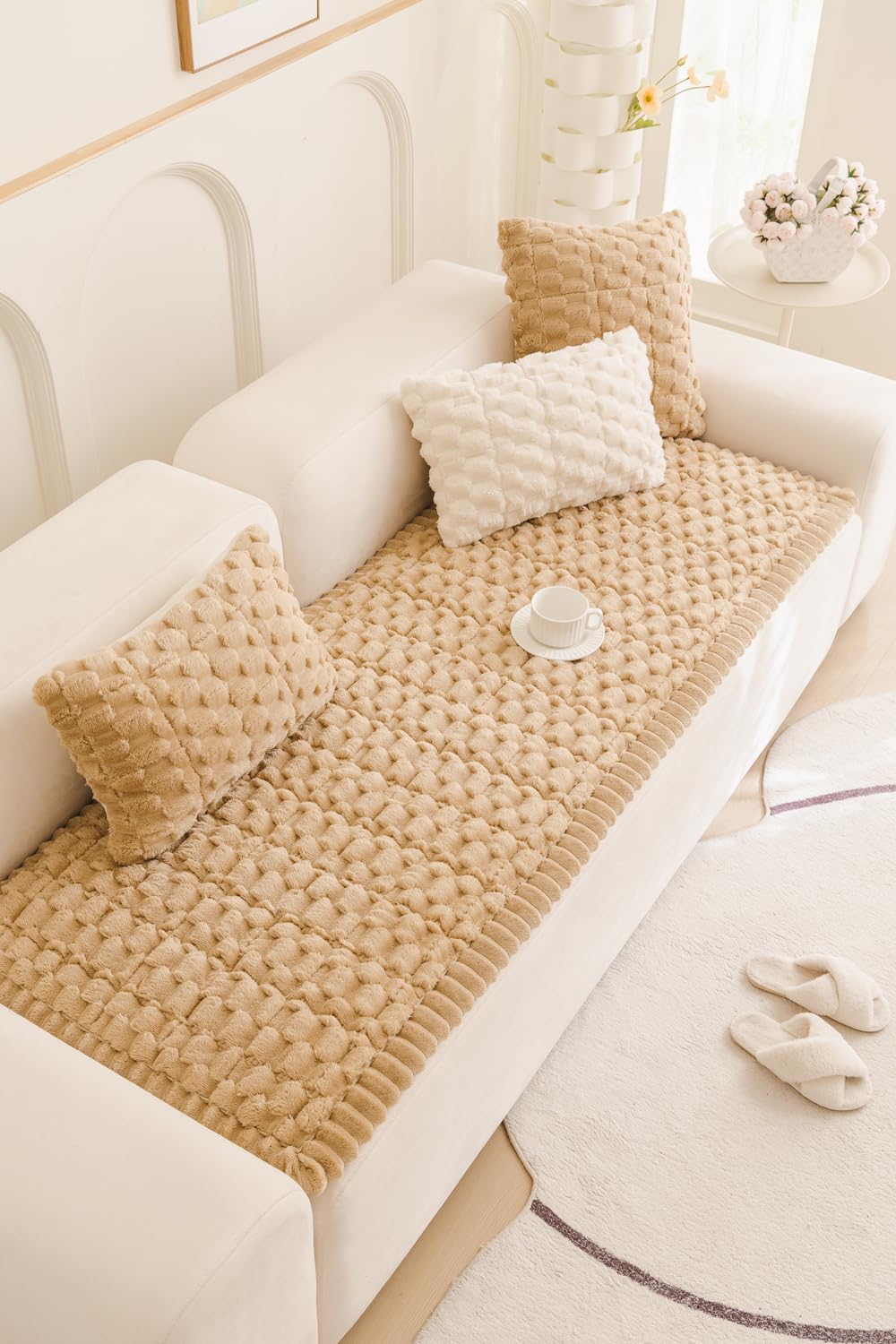 TGODGPY boho dog couch cover adds stylish bohemian charm to your living room.