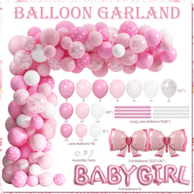 THAWAY baby girl foil balloons add glam focal points